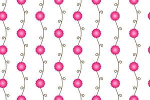 Branch flower seamless pattern vector