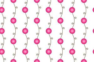 Branch flower seamless pattern vector