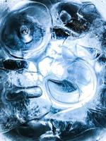 Abstract Ice background, Ice cubes feel fresh on hot days, Ice is indispensable in summer. It will help refresh and make you feel good. photo