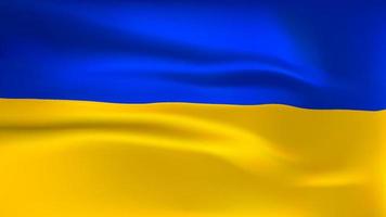 Blue yellow ukrainian flag with stop war in ukraine lettering. Stop Russia agression against Ukraine. vector