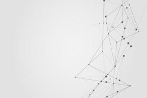 Abstract connecting dots, Polygonal background, connection technology design, photo