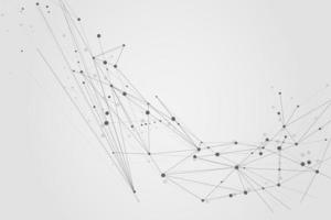 Abstract connecting dots, Polygonal background, connection technology design photo