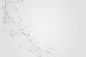 Abstract connecting dots, Polygonal background, connection technology design photo