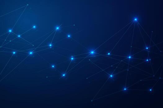 Abstract connecting dots, Polygonal background, connection technology design photo