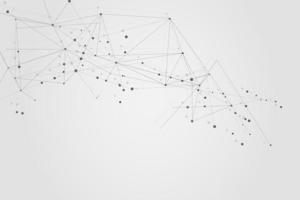 Abstract connecting dots, Polygonal background, connection technology design photo