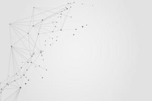 Abstract connecting dots, Polygonal background, connection technology design, photo