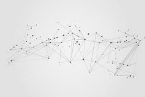 Abstract connecting dots, Polygonal background, connection technology design photo