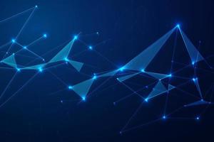 Abstract connecting dots, Polygonal background, connection technology design, photo