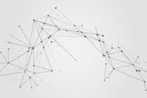 Abstract connecting dots, Polygonal background, connection technology design photo