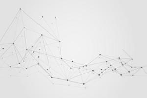 Abstract connecting dots, Polygonal background, connection technology design photo