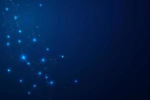 Abstract connecting dots, Polygonal background, connection technology design photo