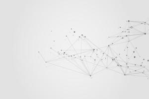 Abstract connecting dots, Polygonal background, connection technology design photo