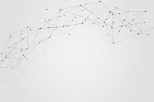 Abstract connecting dots, Polygonal background, connection technology design photo