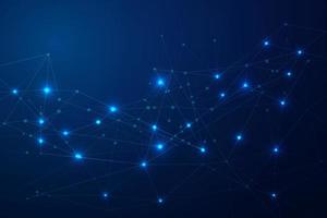 Abstract connecting dots, Polygonal background, connection technology design photo