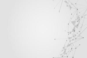Abstract connecting dots, Polygonal background, connection technology design, photo