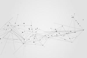 Abstract connecting dots, Polygonal background, connection technology design photo