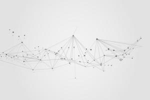 Abstract connecting dots, Polygonal background, connection technology design photo