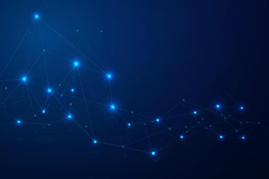 Abstract connecting dots, Polygonal background, connection technology design photo