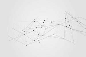 Abstract connecting dots, Polygonal background, connection technology design photo