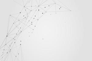 Abstract connecting dots, Polygonal background, connection technology design, photo