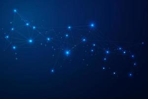Abstract connecting dots, Polygonal background, connection technology design photo