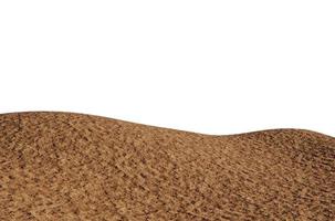 Soil ground landscape contour isolated on white background photo