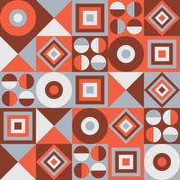 Colorful geometric pattern. Modern abstract style. Orange and gray objects photo