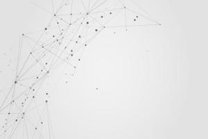 Abstract connecting dots, Polygonal background, connection technology design photo