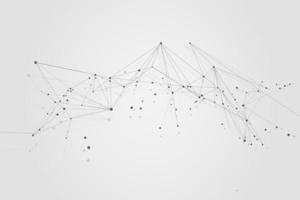 Abstract connecting dots, Polygonal background, connection technology design photo