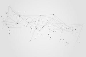Abstract connecting dots, Polygonal background, connection technology design photo