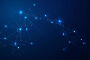 Abstract connecting dots, Polygonal background, connection technology design photo