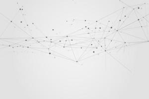 Abstract connecting dots, Polygonal background, connection technology design photo