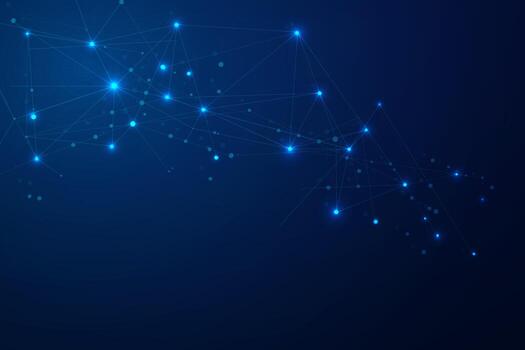 Abstract connecting dots, Polygonal background, connection technology design photo