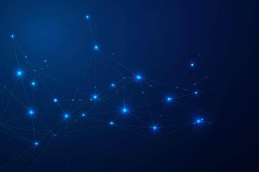 Abstract connecting dots, Polygonal background, connection technology design photo