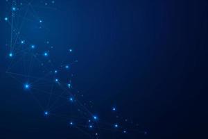 Abstract connecting dots, Polygonal background, connection technology design photo