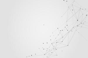 Abstract connecting dots, Polygonal background, connection technology design, photo