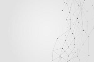 Abstract connecting dots, Polygonal background, connection technology design, photo