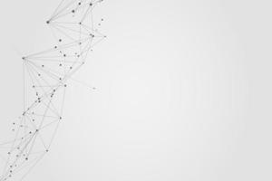 Abstract connecting dots, Polygonal background, connection technology design, photo