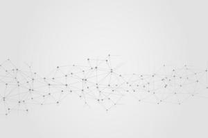 Abstract connecting dots, Polygonal background, connection technology design, photo