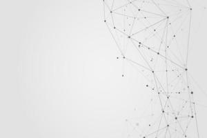 Abstract connecting dots, Polygonal background, connection technology design, photo