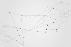 Abstract connecting dots, Polygonal background, connection technology design, photo