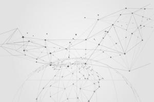 Abstract connecting dots, Polygonal background, connection technology design, photo