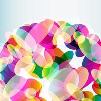 Abstract colorful  background made of transparent elements. Vector. vector