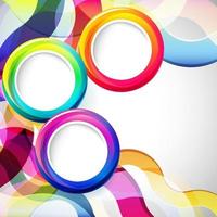 abstract background with round frames. vector