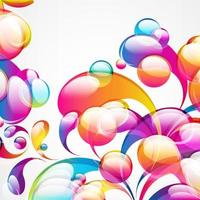 Abstract colorful arc-drop background. Vector. vector