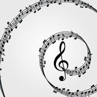 melodía de fondo de música vectorial, notas, clave. vector
