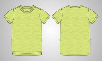 Long sleeve T shirt  vector illustration template