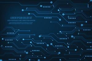 Vector abstract futuristic technology circuit board. Banner background design.