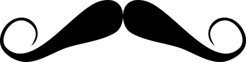 mustache icon in trendy flat style vector