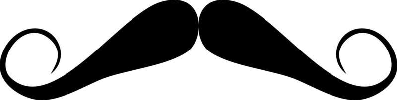 mustache icon in trendy flat style